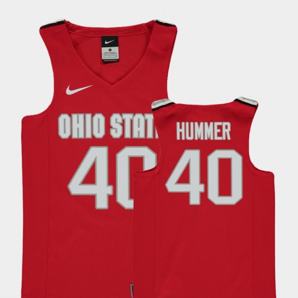 Ohio State Buckeyes Daniel Hummer Youth #40 Red College Basketball Jersey 2404MNEQ1